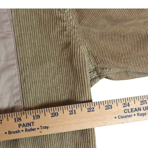 ASOS Monochromatic Corduroy Patchwork Overshirt L Tan Beige Soft Grunge - Picture 5 of 8